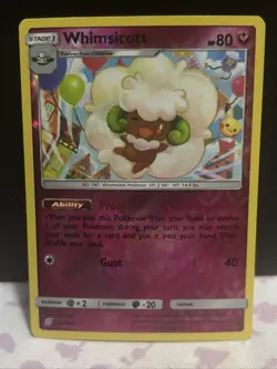 REVERSE HOLO Whimsicott 144/236 NM Unified Minds Pokemon Card - Pikachu Shibuzoh - Image 1