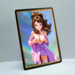 HILDA Waifu Anime Card LIMITED 1/1 Custom TCG Holo Goddess Story ACG T13044 - Image 2