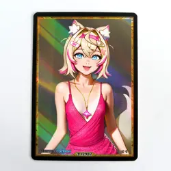 Waifu Anime Card LIMITED 1/1 Custom TCG Holo Goddess Story ACG T12987 - Image 1