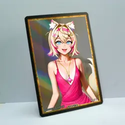 Waifu Anime Card LIMITED 1/1 Custom TCG Holo Goddess Story ACG T12987 - Image 2