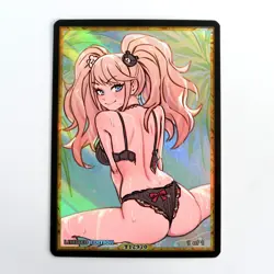 ENOSHIMA JUNKO Waifu Anime Card LIMITED 1/1 Custom TCG Holo T12970 - Image 1