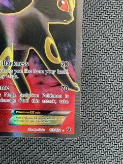 Umbreon EX LP MP Full Art 119 XY Fates Collide Pokemon TCG Card 2016 - Image 5