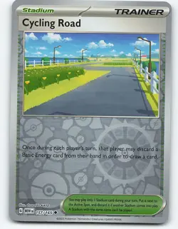 Cycling Road #157/165, Reverse Holo Pokemon card - Image 1