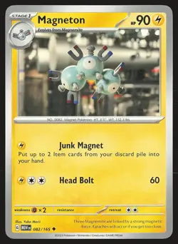 SV: Scarlet & Violet 151 Magneton #082/165 Uncommon Pokemon Card - Image 1