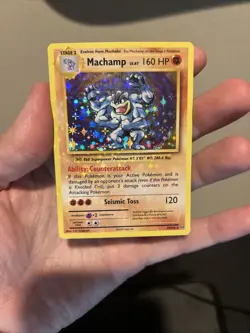 HOLO BLEED ERROR - Machamp 59/108 XY Evolutions Holo Rare Pokemon TCG Card - Image 3