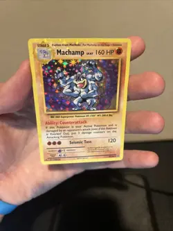 HOLO BLEED ERROR - Machamp 59/108 XY Evolutions Holo Rare Pokemon TCG Card - Image 5