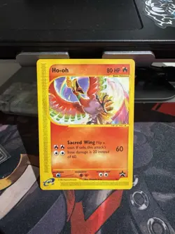 2002 HO-OH 52 Black Star Promo Wizards of the Coast Vintage Pokemon Card - Image 1
