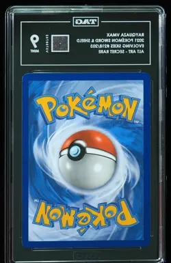 2021 Rayquaza VMAX #218 Evolving Skies TAG 9 Pokemon Card - Image 3