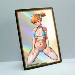 MISTY Waifu Anime Card LIMITED 1/1 Custom TCG Holo Goddess Story ACG T13007 - Image 2