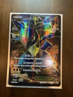 Pokemon Lucario EX 107/111 Full Art Ultra Rare Holo XY Furious Fists Card - Image 1