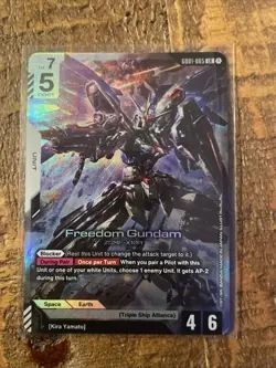 Freedom Gundam - Newtype Rising #GD01-065 LR - NM Holo Foil Gundam Card Game - Image 1