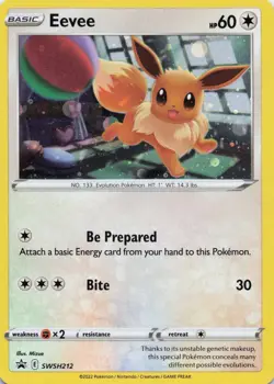 Eevee - Promo SWSH: Sword & Shield Promo Cards SWSH212 NM *Swirl* - Image 1
