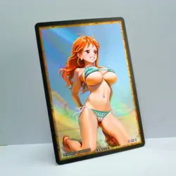 NAMI Waifu Anime Card LIMITED 1/1 Custom TCG Holo Goddess Story ACG T13066 - Image 2