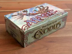 EMPTY Exodus Booster Box - Magic The Gathering MTG Vintage - Image 1