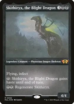 Skithiryx, the Blight Dragon - Foil Etched MUL NM MTG - Image 1