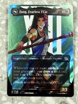 Fang, Fearless l'Cie (Borderless) (Surge Foil) #526 MTG Final Fantasy FIN NM X1 - Image 1