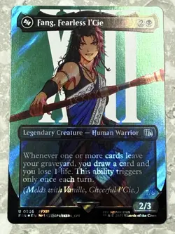 Fang, Fearless l'Cie (Borderless) (Surge Foil) #526 MTG Final Fantasy FIN NM X1 - Image 2