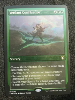 Verdant Confluence - Etched Foil - CMM - MTG - NM Unplayed - EN - 0575 - Image 1
