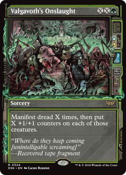 Valgavoth's Onslaught (Showcase) [Duskmourn: House of Horror] Magic MTG - Image 1