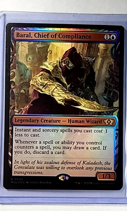 MTG Magic the Gathering MUL Multiverse Legends Foil #8 Baral Chief of Compliance - Image 1