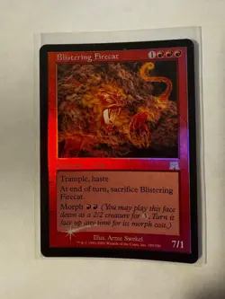 Blistering Firecat - Foil - Onslaught - LP - MTG Magic the Gathering CLASSIC! - Image 2