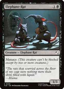 NM Elephant-Rat, MTG, Avatar: The Last Airbender, Magic the Gathering, 228 - Image 1