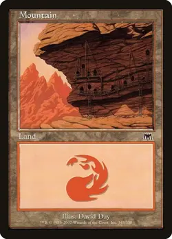 Mountain (345) MTG NM - Onslaught - Image 1