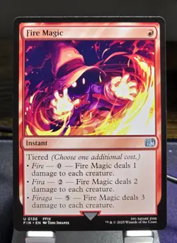 MTG - Fire Magic (0136) Uncommon - FINAL FANTASY (FIN) - Image 1