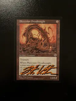 Mtg Magic 3 Phyrexian Dreadnought Shadow Signed Sterminatore Phyrexia Premodern - Image 1