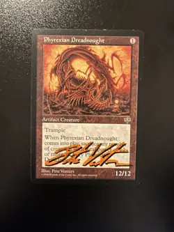 Mtg Magic 3 Phyrexian Dreadnought Shadow Signed Sterminatore Phyrexia Premodern - Image 3