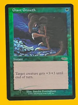MTG GIANT GROWTH (Foil) FNM (OldManMTG 013-157) - Image 1