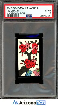 Pokemon 2013 Nidorans Kanto-March Pokemon Hanafuda PSA 9 - Image 1