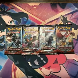 Pokemon Sun & Moon Burning Shadows Pack Art Set Of 4 - NEW SEALED - Image 1