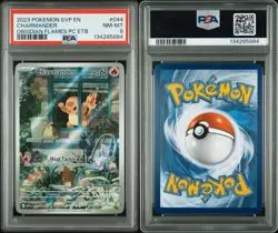 Charmander 2023 Pokemon Center Obsidian Flames ETB Exclusive PSA 8 - Image 3