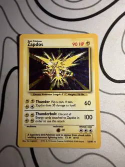 1999 Base Set Zapdos Holo Rare Pokemon #16 Mint Condition - Image 2