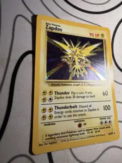 1999 Base Set Zapdos Holo Rare Pokemon #16 Mint Condition - Image 4