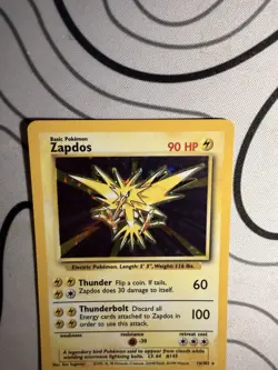 1999 Base Set Zapdos Holo Rare Pokemon #16 Mint Condition - Image 5