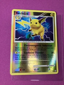 Pokemon TCG Raichu 15/123 Mysterious Treasures Reverse Holo - Image 1