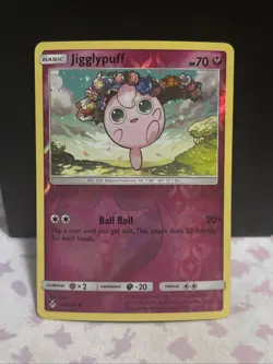 Pokemon TCG Jigglypuff Reverse Holo 2019 Unbroken Bonds 134/214 NM Condition - Image 1