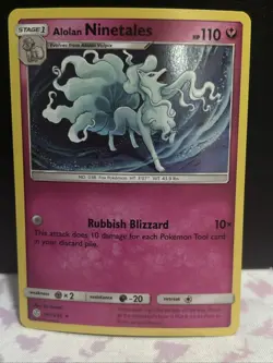 Alolan Ninetales Holo Rare SM - Cosmic Eclipse 145/236 LP Pokemon TCG - Image 1