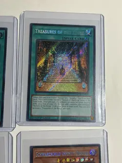Yu-Gi-Oh! 4 Card LOT 2 Treasures of the Kings and 2 Schwarzchild Infinity Dragon - Image 3