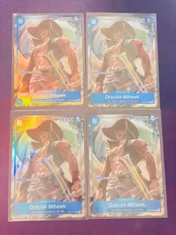 One Piece Dracule Mihawk (Seven Warlords of the Sea Binder Set) Playset (x4) NM - Image 1