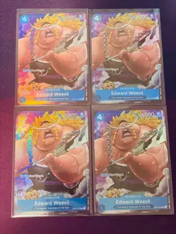 One Piece Edward Weevil (Seven Warlords of the Sea Binder Set) Playset (x4) NM - Image 1