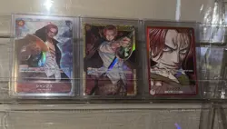 Bandai One Piece Card Game Lot of 3 Cards!Japanese SEC/Leader/AA bundle SHANKS - Image 1