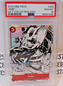 One Piece Jinbe 2023 Game Card Gift Collection ST01-005 JPN PSA 10 - Image 3