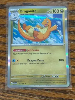 Pokemon TCG Dragonite 149/165 Holo Rare LP Card Scarlet & Violet - Image 1