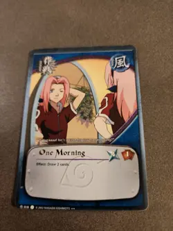 Naruto CCG - One Morning 018 [Misson] Gold Text Rare card Sakura Haruno n1 - Image 1