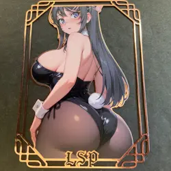 Goddess Story Gold METAL Card - Serial Number #166/200! Mai Bunny Girl *READ* - Image 1