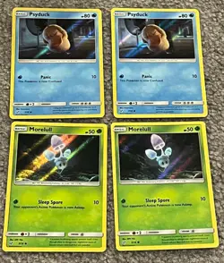 104 Pokemon Trading Cards With A Sealed Pack Of 55 Foil Character Cards - Image 3