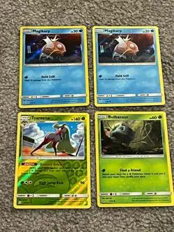 104 Pokemon Trading Cards With A Sealed Pack Of 55 Foil Character Cards - Image 4
